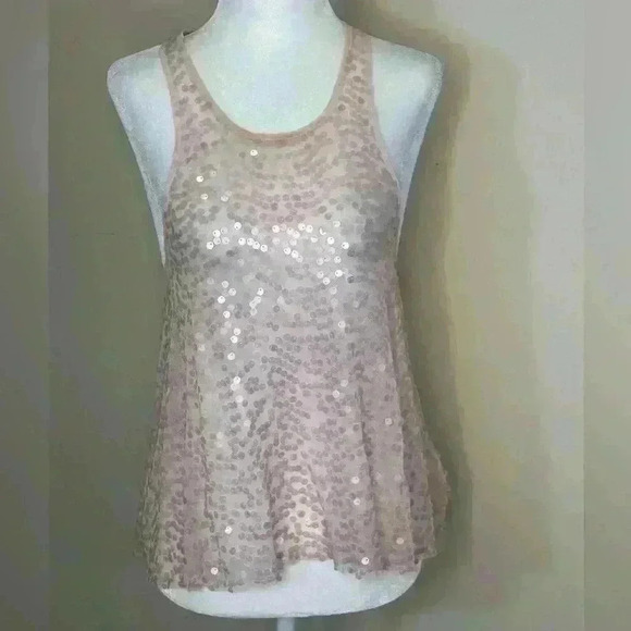 Free People Sheer With Sequins Blouse - Picture 3 of 5